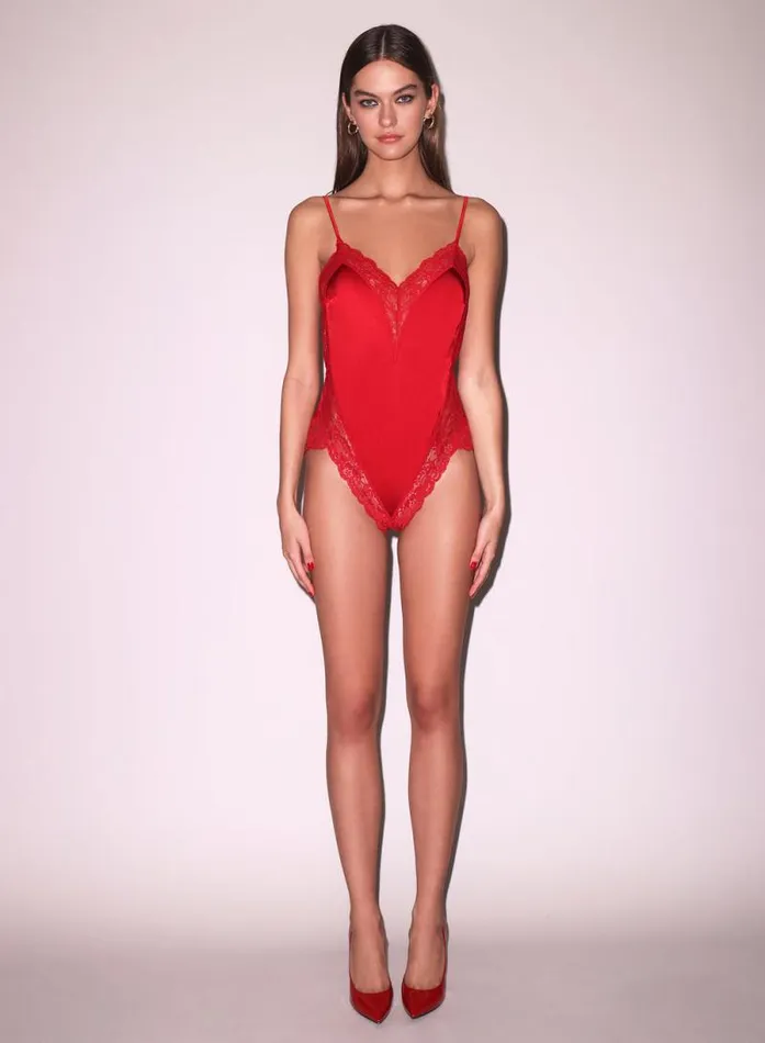 Fleur Du Mal Bodysuits Venus Lace Teddy 8211 Women Fleur Du Mal Bodysuits Venus Lace Teddy 8211 Women