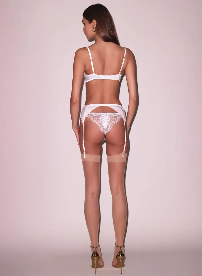 Fleur Du Mal Bridal Daphne Lace Demi Bra Ivory 8211 Women Fleur Du Mal Bridal Daphne Lace Demi Bra Ivory 8211 Women