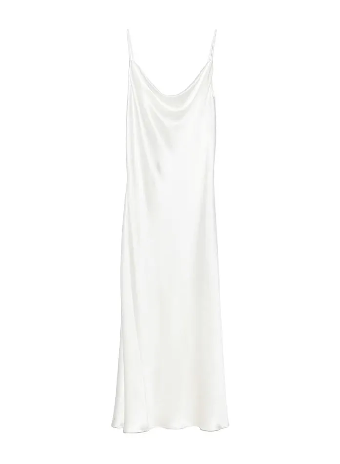 Fleur Du Mal Dresses Cowl Neck Slip Dress White 8211 Women Fleur Du Mal Dresses Cowl Neck Slip Dress White 8211 Women