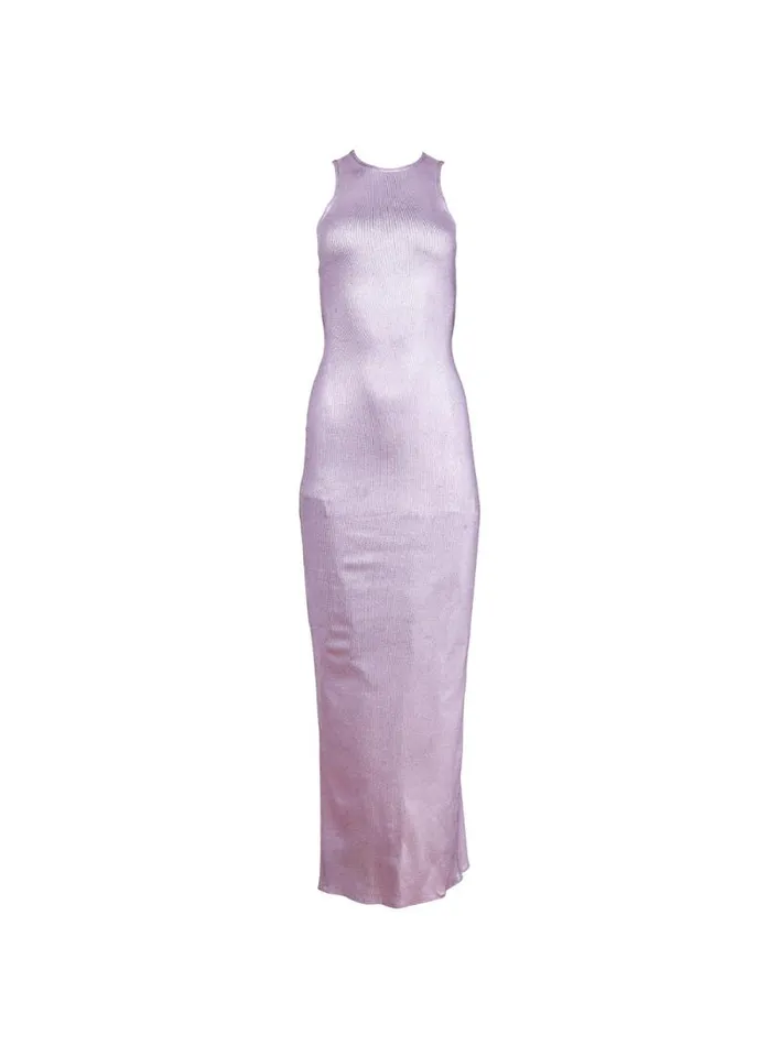 Fleur Du Mal Dresses Flash Racer Dress Metallic Purple 8211 Women Fleur Du Mal Dresses Flash Racer Dress Metallic Purple 8211 Women