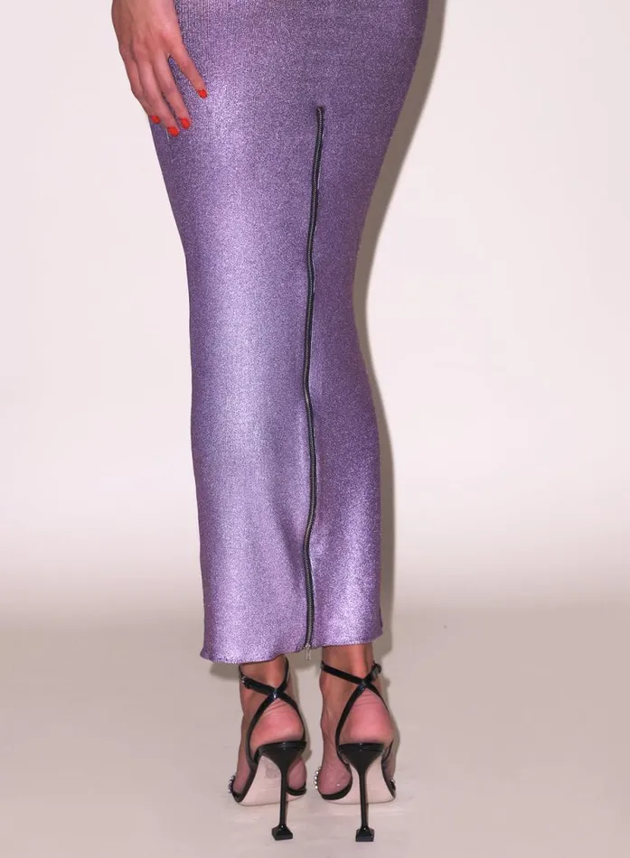 Fleur Du Mal Dresses Flash Racer Dress Metallic Purple 8211 Women Fleur Du Mal Dresses Flash Racer Dress Metallic Purple 8211 Women