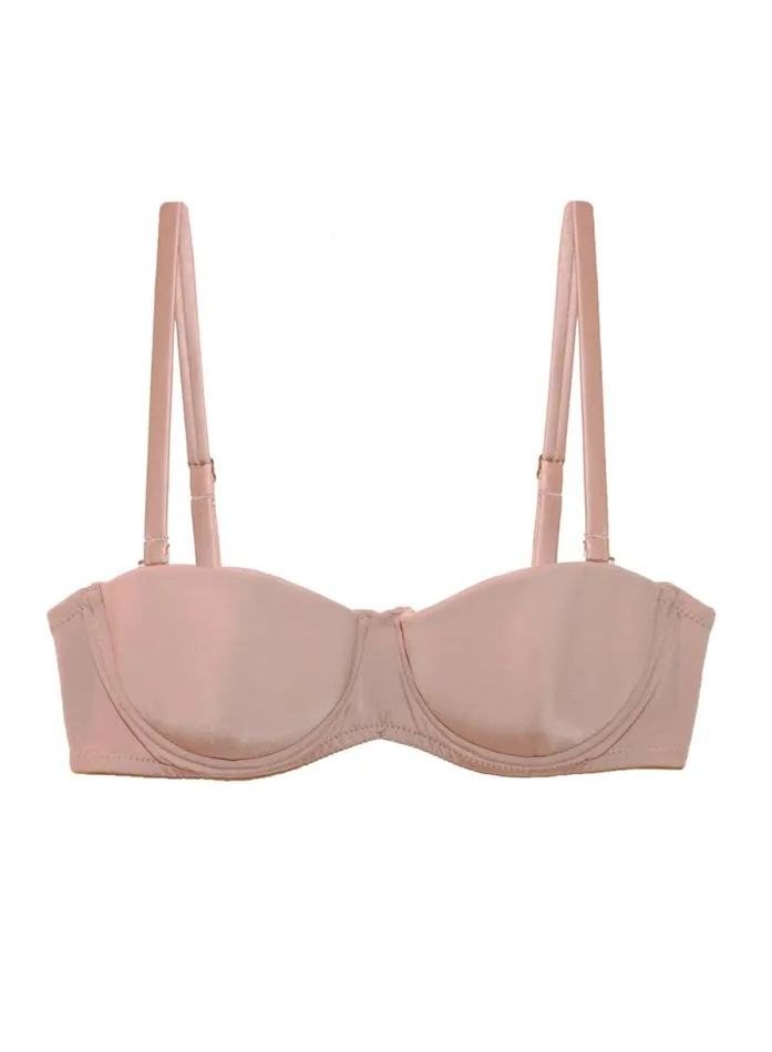 Fleur Du Mal Essentials Bras Charlotte Convertible Strapless Bra Tan 8211 Women