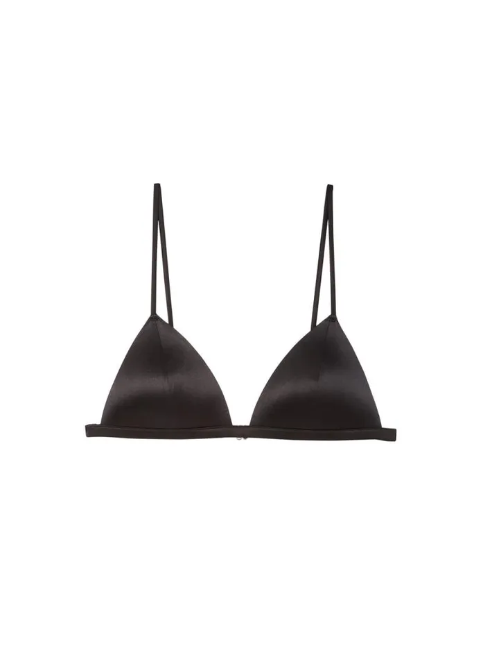 Fleur Du Mal Essentials Bras Molded Luxe Triangle Bra Black 8211 Women Fleur Du Mal Essentials Bras Molded Luxe Triangle Bra Black 8211 Women