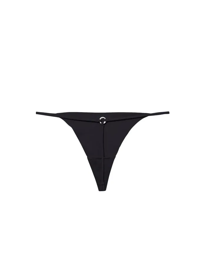 Fleur Du Mal Essentials Panties Le Stretch Micro VString Black 8211 Women