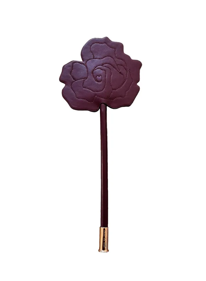 Fleur Du Mal Pleasure Leather Rose Shaped Paddle Bordeaux 8211 Women Fleur Du Mal Pleasure Leather Rose Shaped Paddle Bordeaux 8211 Women