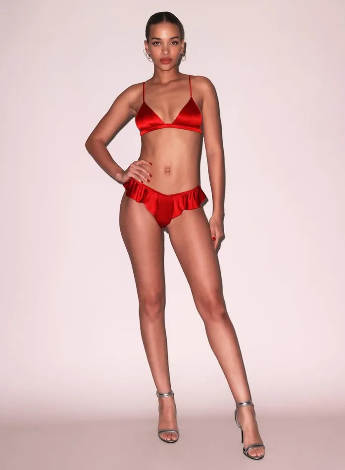 Fleur Du Mal Pleasure Luxe Triangle Bra 8211 Women