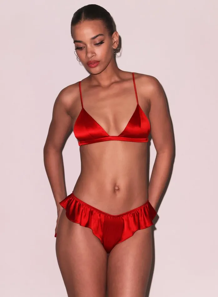 Fleur Du Mal Pleasure Luxe Triangle Bra 8211 Women Fleur Du Mal Pleasure Luxe Triangle Bra 8211 Women