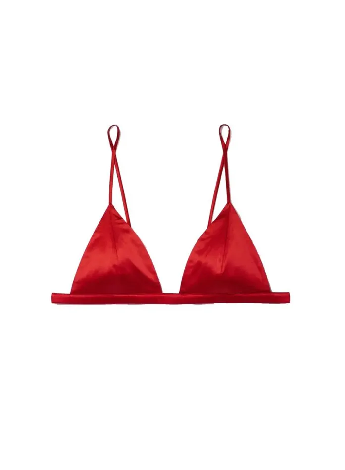Fleur Du Mal Pleasure Luxe Triangle Bra 8211 Women Fleur Du Mal Pleasure Luxe Triangle Bra 8211 Women