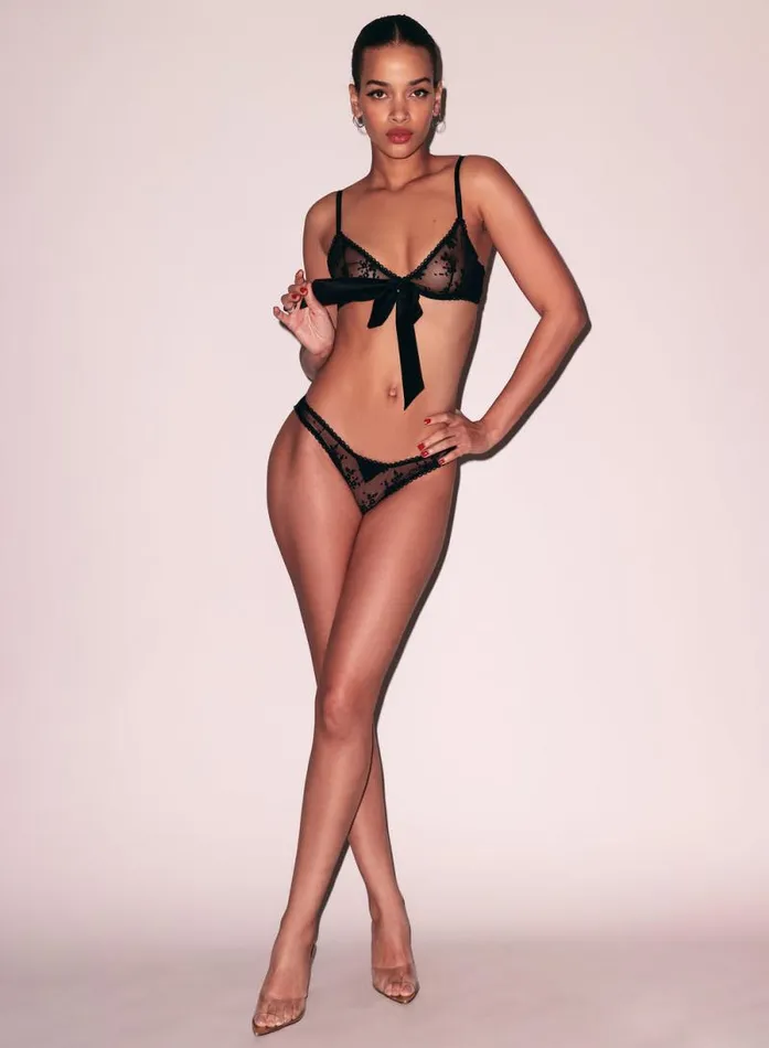 Fleur Du Mal Pleasure Untie Me Demi Bra Black 8211 Women Fleur Du Mal Pleasure Untie Me Demi Bra Black 8211 Women