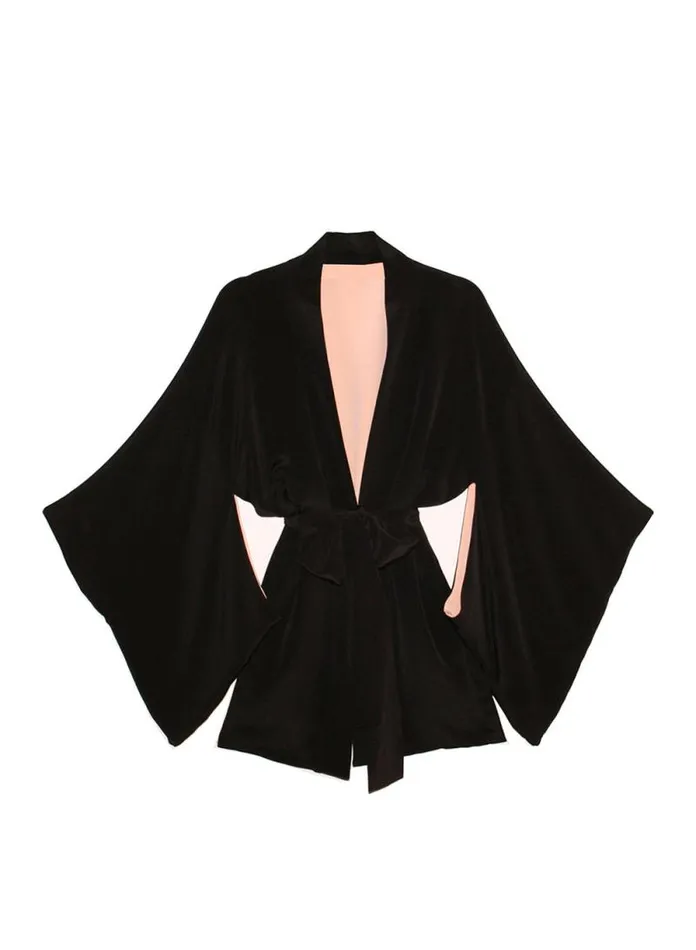 Fleur Du Mal Robes Haori Kimono Black 8211 Women Fleur Du Mal Robes Haori Kimono Black 8211 Women