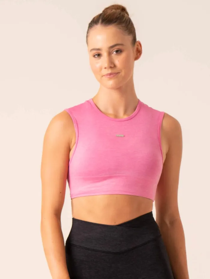 Focus Seamless Tank 8211 Hot Pink Marl Women Ryderwear Tanks