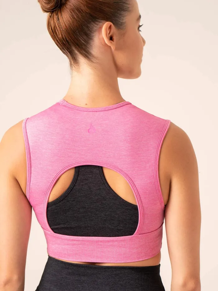 Focus Seamless Tank 8211 Hot Pink Marl Women Ryderwear Tanks