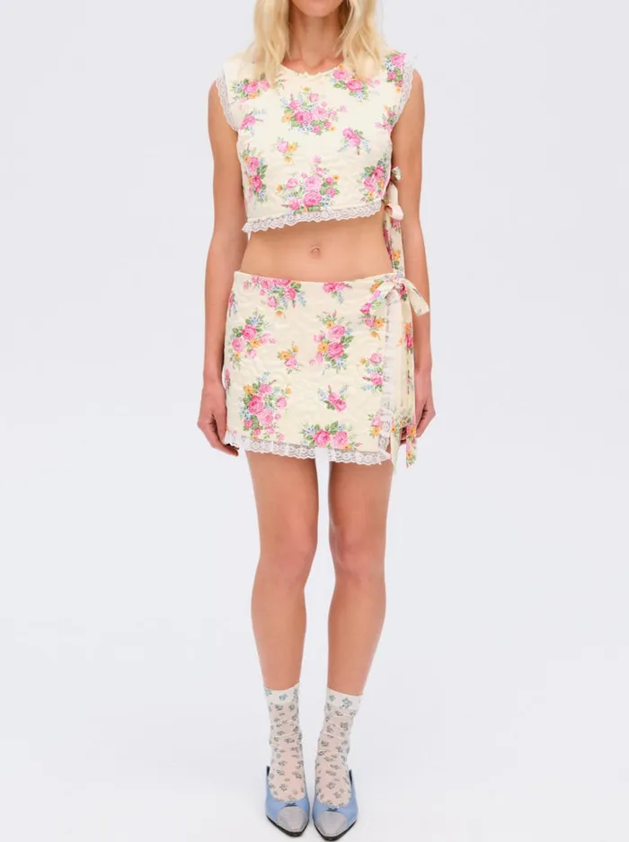 For Love and Lemons Amandine Mini Skirt Women Bottoms