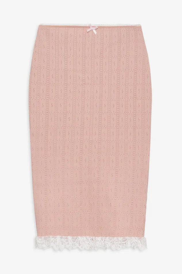 For Love and Lemons Andy Knit Midi Skirt Women Knitwear