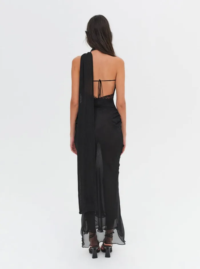 For Love and Lemons Angela Chiffon Maxi Dress Women Dresses