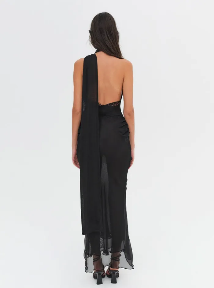 For Love and Lemons Angela Chiffon Maxi Dress Women Dresses