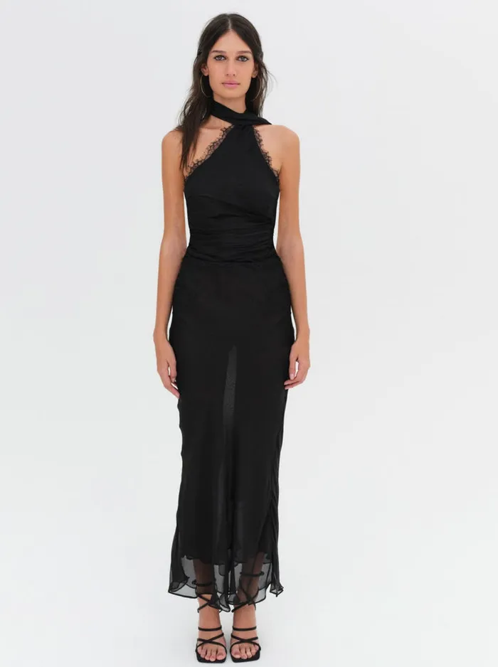 For Love and Lemons Angela Chiffon Maxi Dress Women Dresses