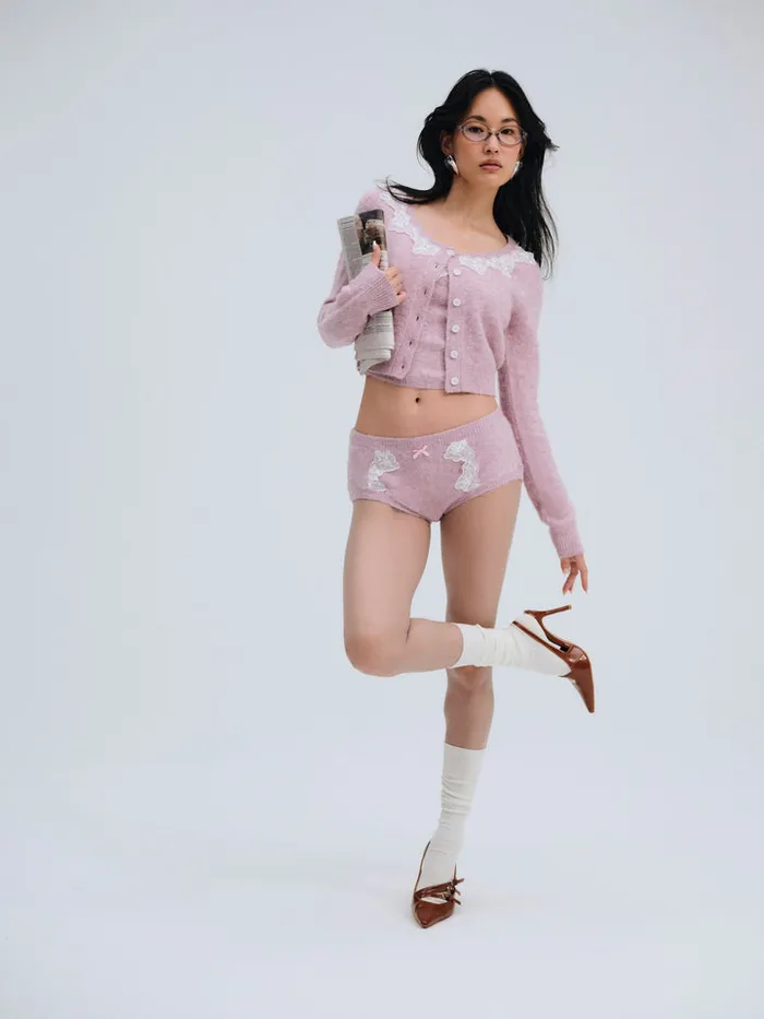 For Love and Lemons Arinah Boyshort Women Knitwear