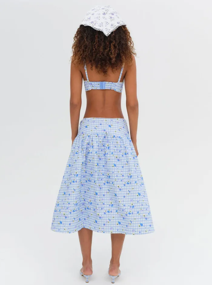 For Love and Lemons Brigitta Midi Skirt Women Bottoms