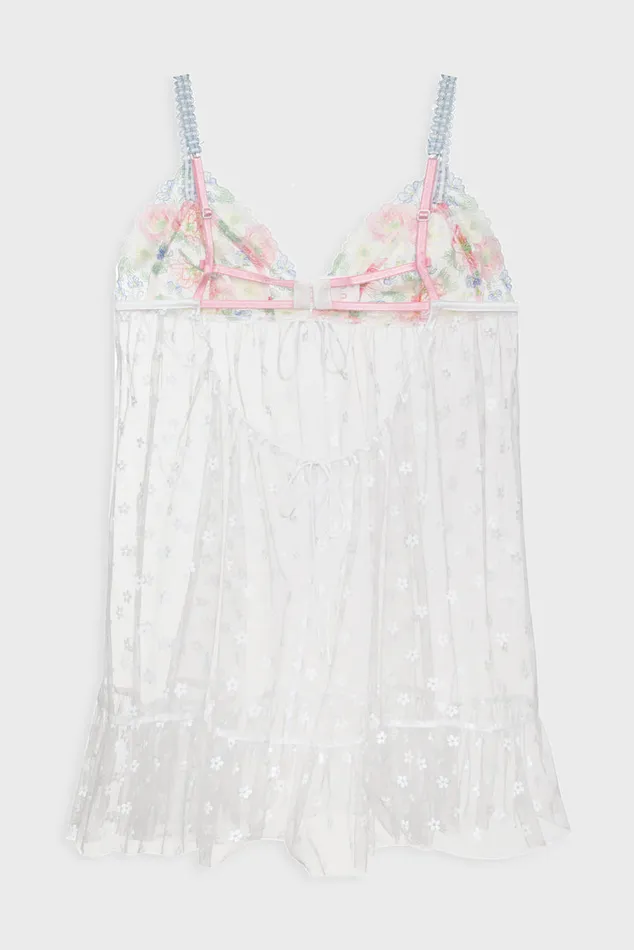 For Love and Lemons Daisy Blossom Slip Dress Women Lingerie
