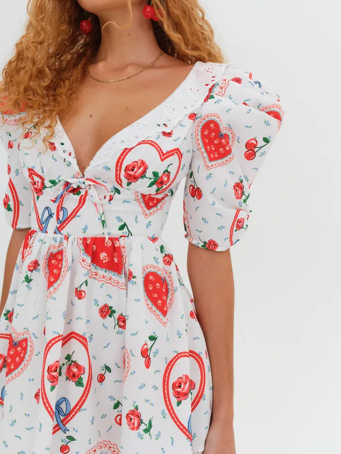 For Love and Lemons Daisy Mae Mini Dress Women Dresses