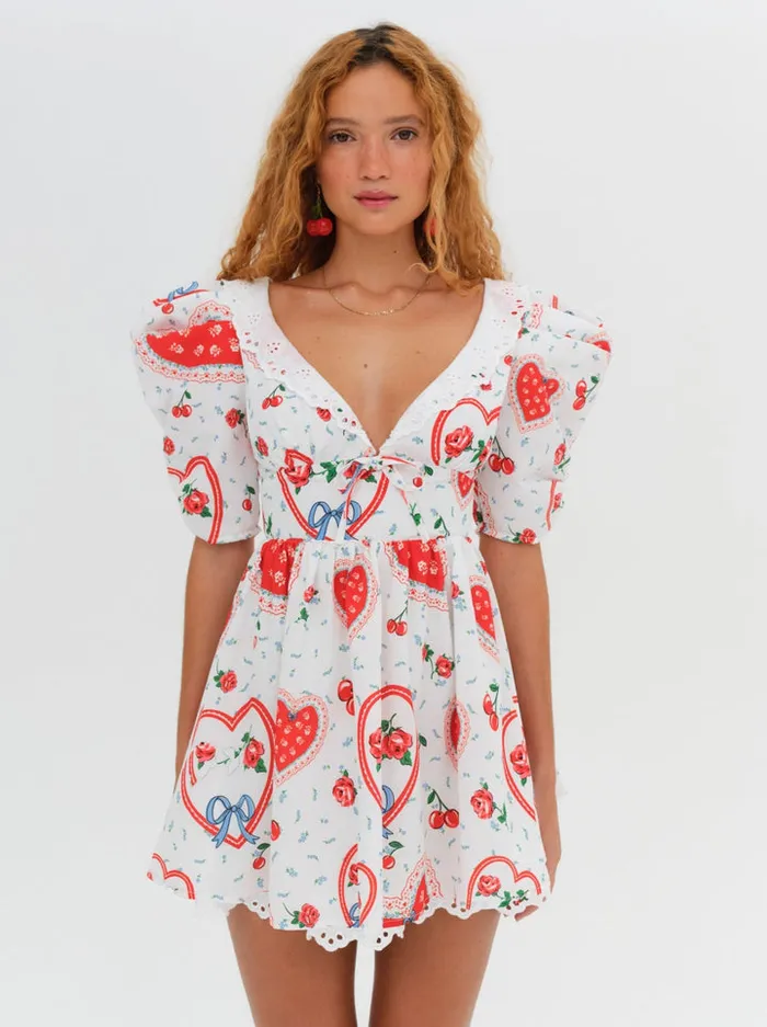 For Love and Lemons Daisy Mae Mini Dress Women Dresses
