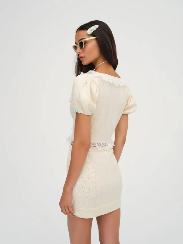 For Love and Lemons Daniela Knit Top Women Tops