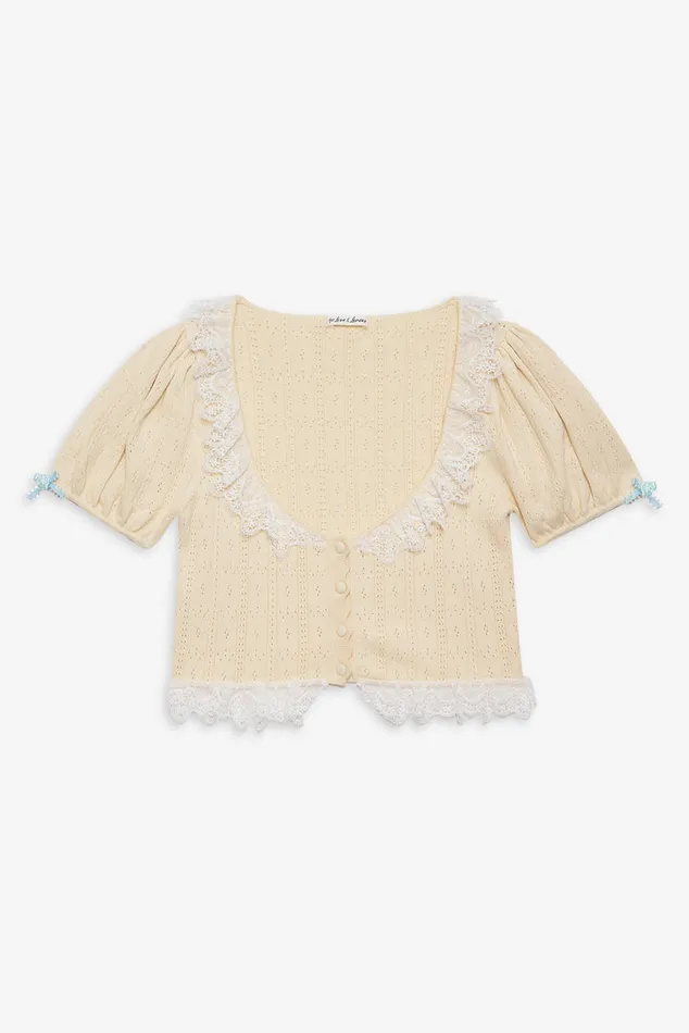 For Love and Lemons Daniela Knit Top Women Tops