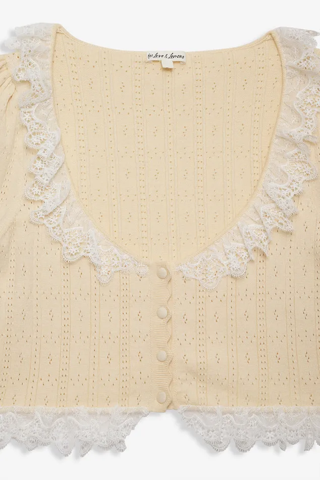 For Love and Lemons Daniela Knit Top Women Tops