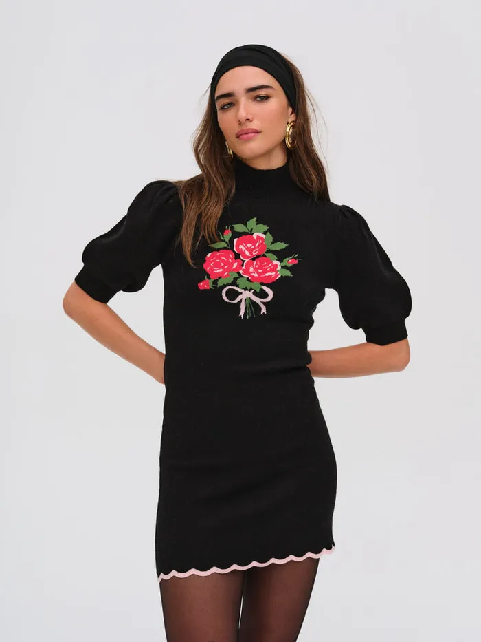 For Love and Lemons Donella Knit Mini Dress Women Knitwear