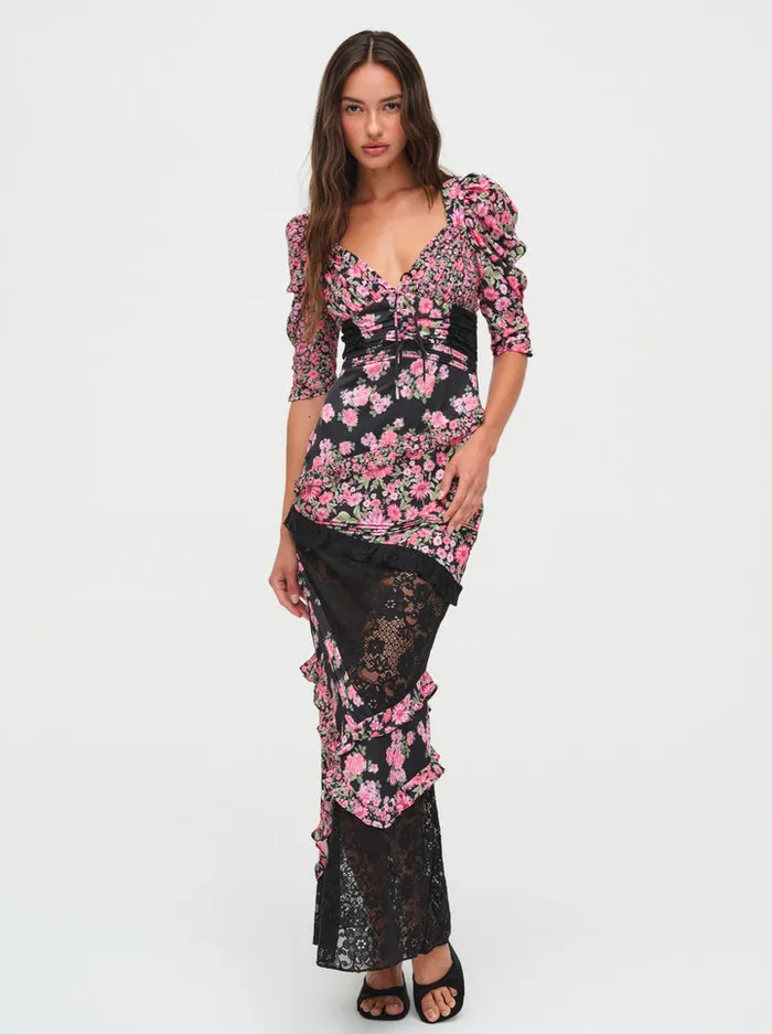 For Love and Lemons Emalyn Maxi Dress Women Dresses