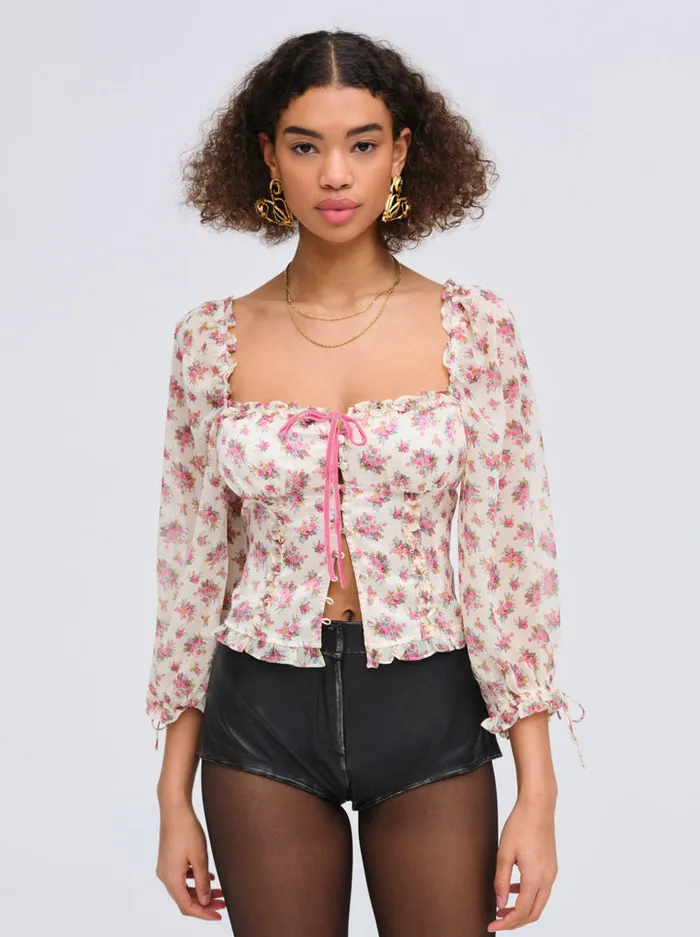 For Love and Lemons Etienne Top Women Tops