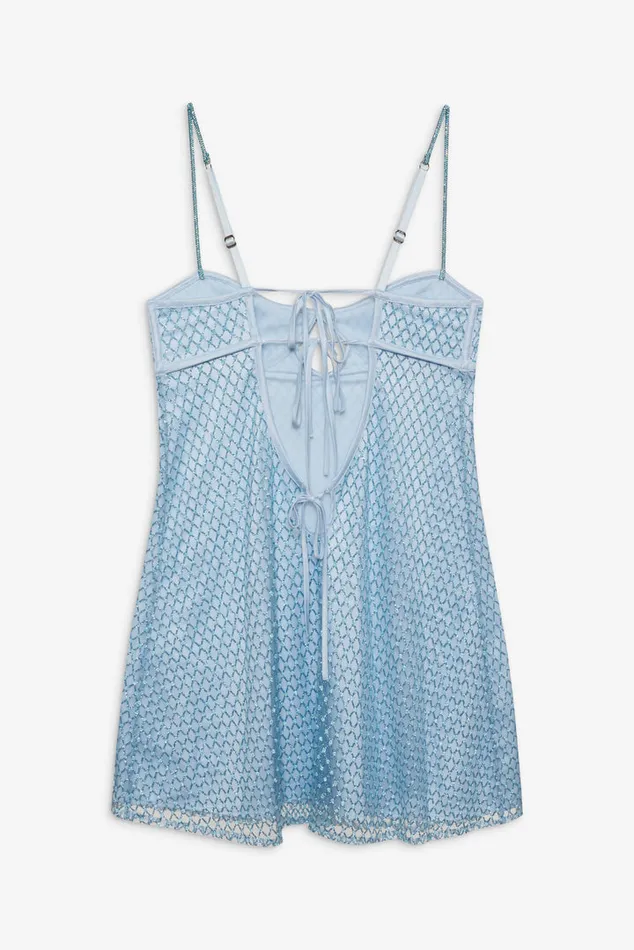 For Love and Lemons Glitter Slip Dress Women Lingerie