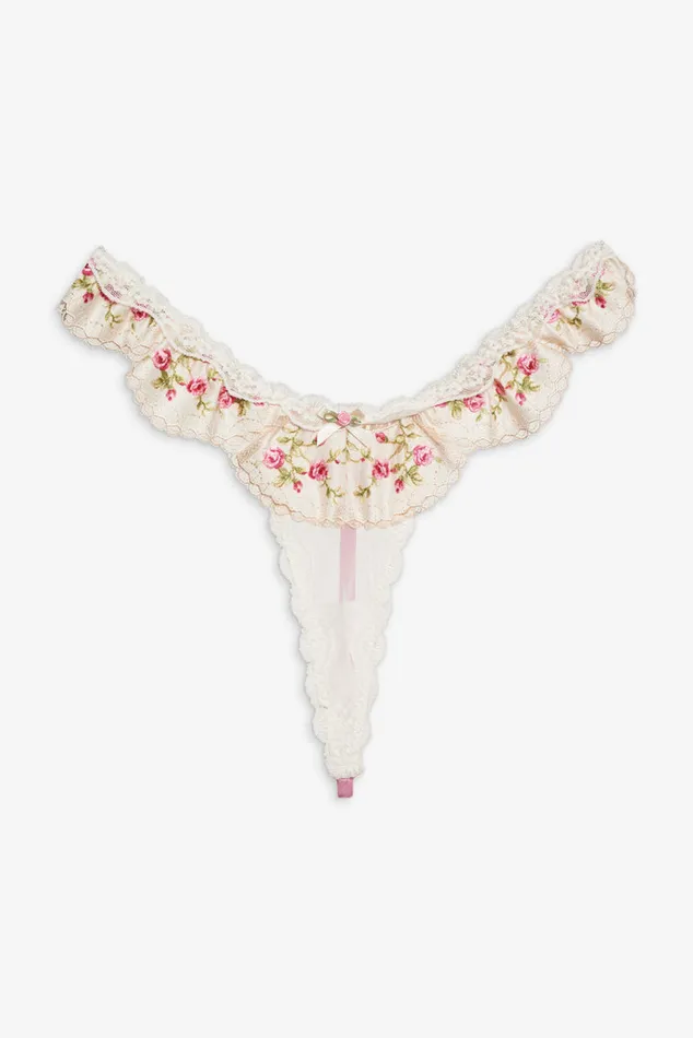 For Love and Lemons Gretchen Thong Panty Women Lingerie