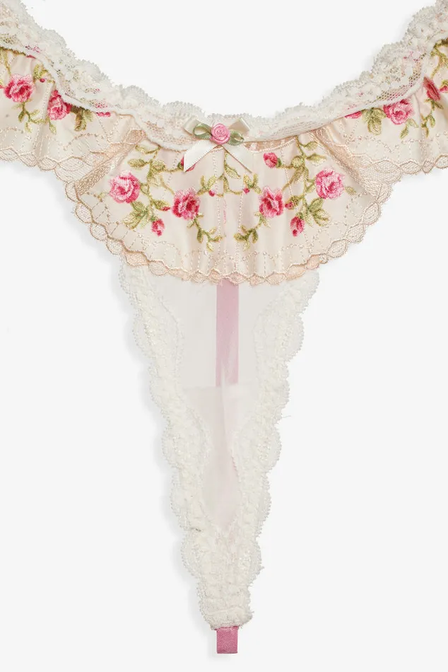 For Love and Lemons Gretchen Thong Panty Women Lingerie