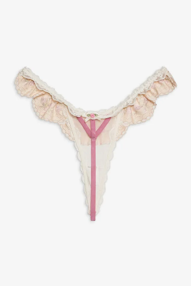 For Love and Lemons Gretchen Thong Panty Women Lingerie