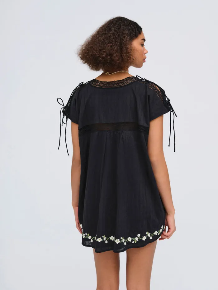 For Love and Lemons Jolene Embroidered Mini Dress Women Dresses
