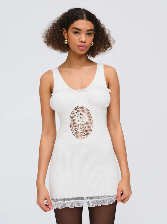 For Love and Lemons Lyon Knit Mini Dress Women Dresses
