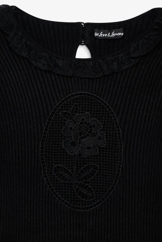 For Love and Lemons Lyon Knit Top Women Tops