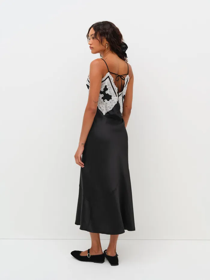 For Love and Lemons Maeve Maxi Slip Dress Women Lingerie