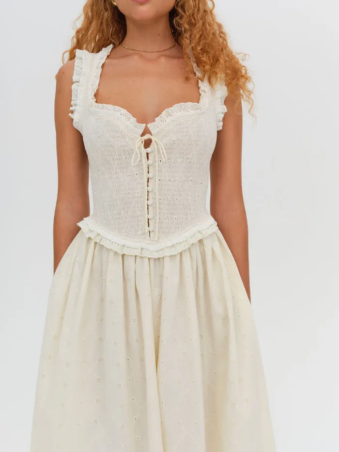 For Love and Lemons Morgan Midi Dress Women Dresses
