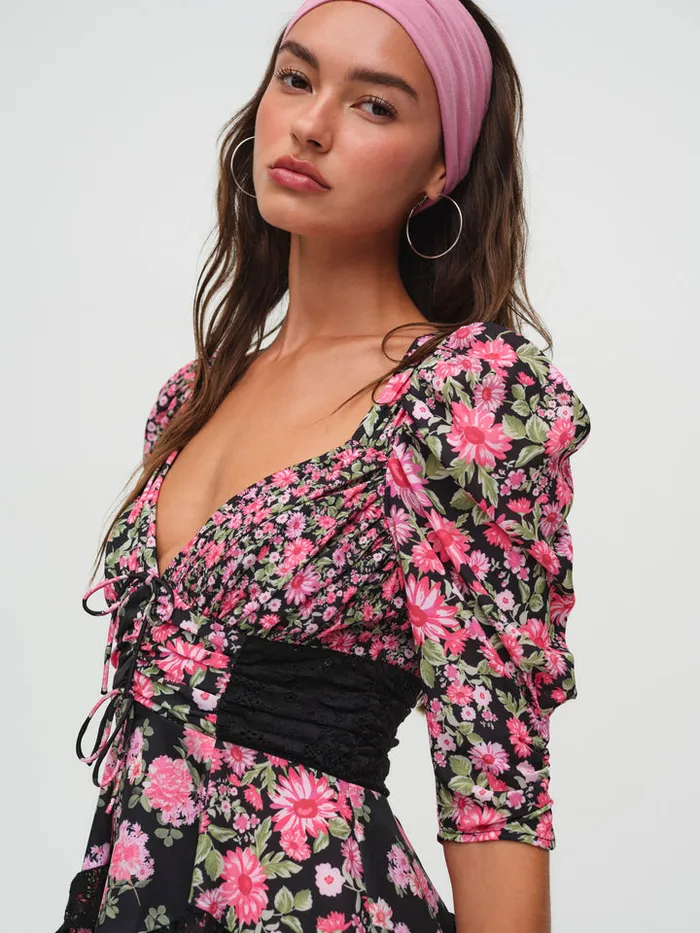 For Love and Lemons Rosalyn Mini Dress Women Dresses