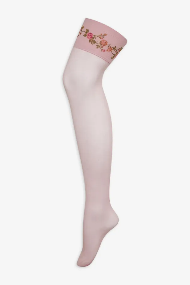 For Love and Lemons Rose Vine ThighHigh Socks Women Other Accessories