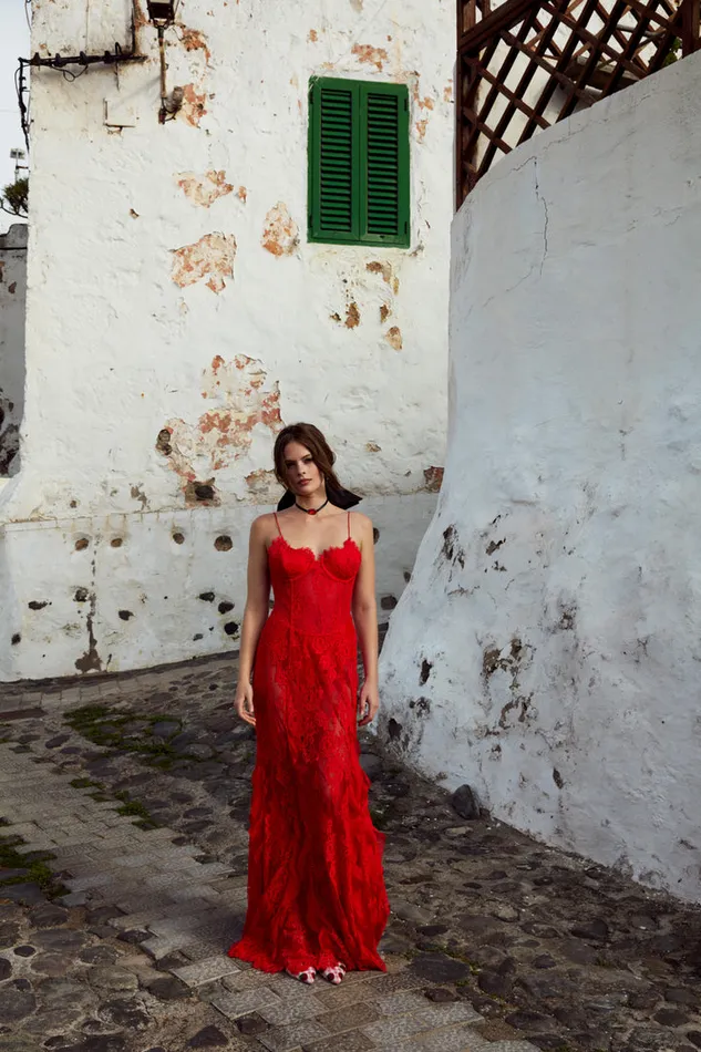 For Love and Lemons Shirley Lace Maxi Dress Women Dresses