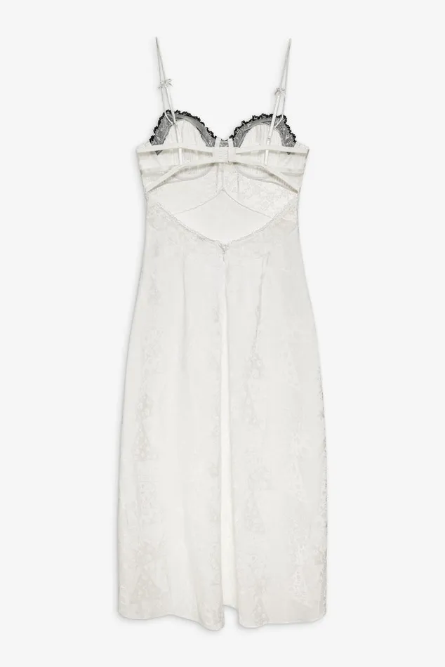 For Love and Lemons Whitney Midi Slip Dress Women Lingerie