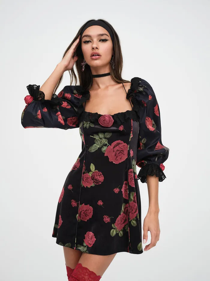 For Love and Lemons Yara Mini Dress Women Dresses