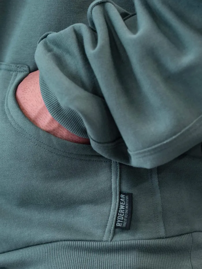 Force Pullover Hoodie 8211 Fern Green Men Ryderwear Sweaters and Hoodies