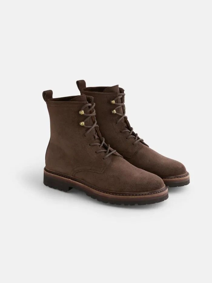 Fracap Arlen Boots In Suede Brown Suede Women Alex Mill