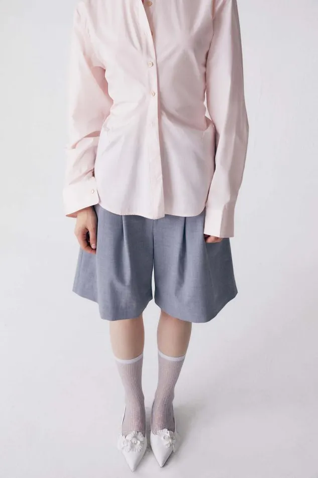 Front Row Shop Bottoms Women Annie Wide Fit Wool Quarter Culottes Pants