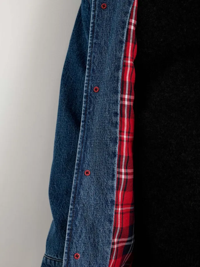 Frontier Jacket In Denim Men Alex Mill Jackets Coats